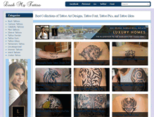 Tablet Screenshot of lookmytattoo.com